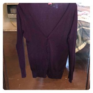 Dark purple cardigan
